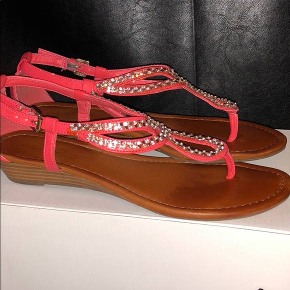 ALDO Tanji sandals embellished gems 💎 size 9 - Picture 1 of 5